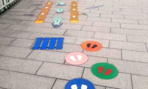 Chantier Lycée Vauban - Aires de jeux au sol