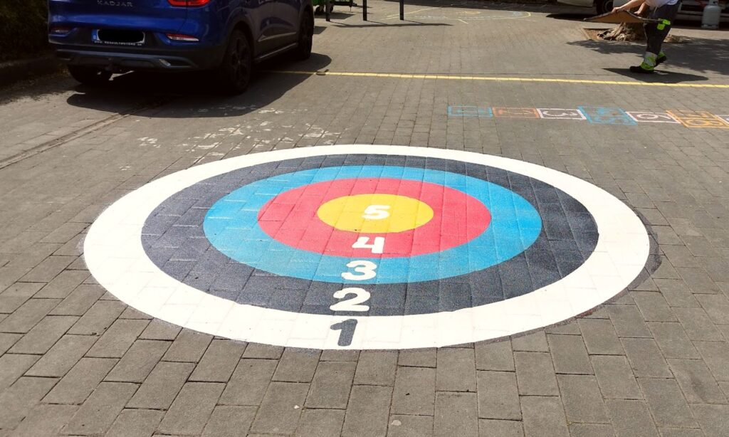 Jeux au sol thermocollés